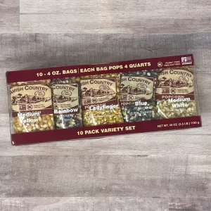 10 Pack Variety Set 4oz Amish Popcorn
