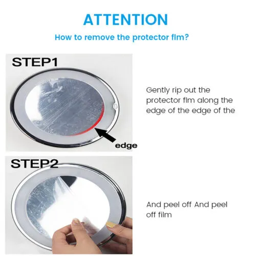 10x Magnifying Makeup Cosmetic Beauty Mirror | With LED Light | 360 HOT