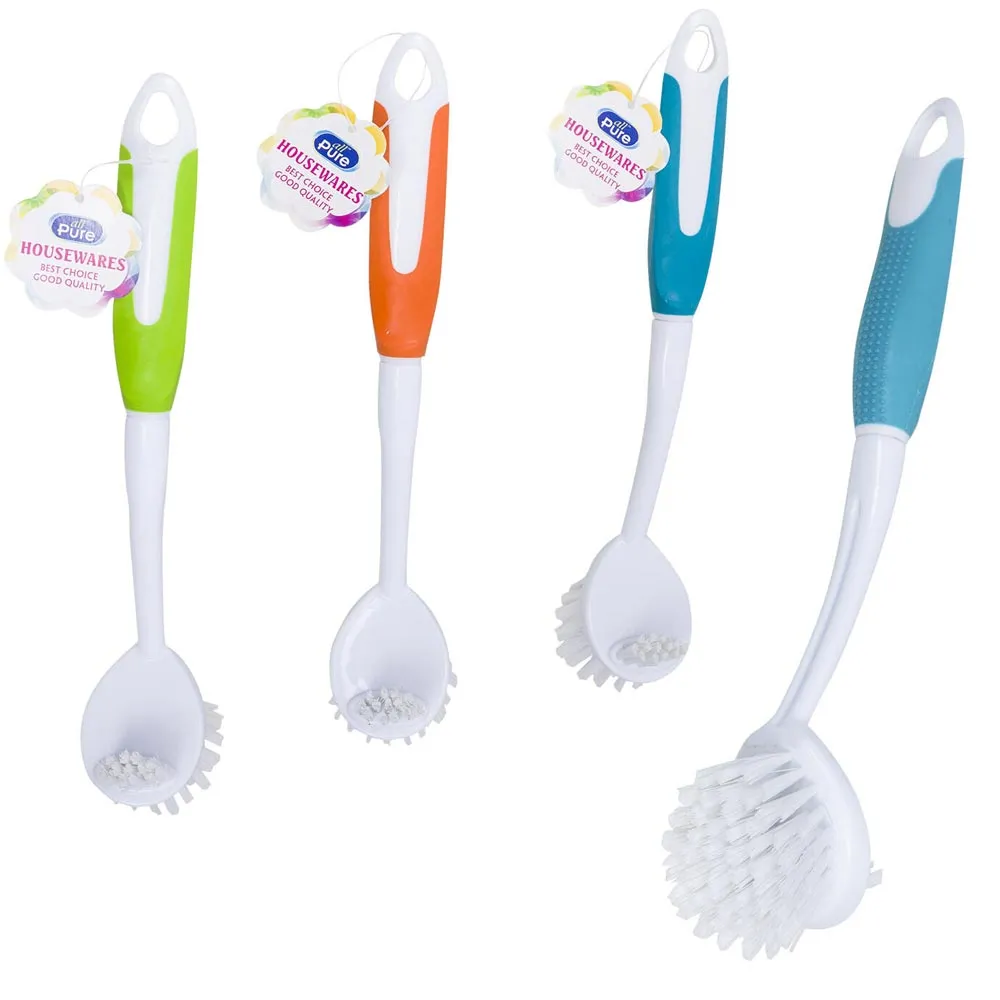 6 Pc Kitchen Scrub Brush Cleaning Brushes Sink Dish Washing Vegetable Scrubber