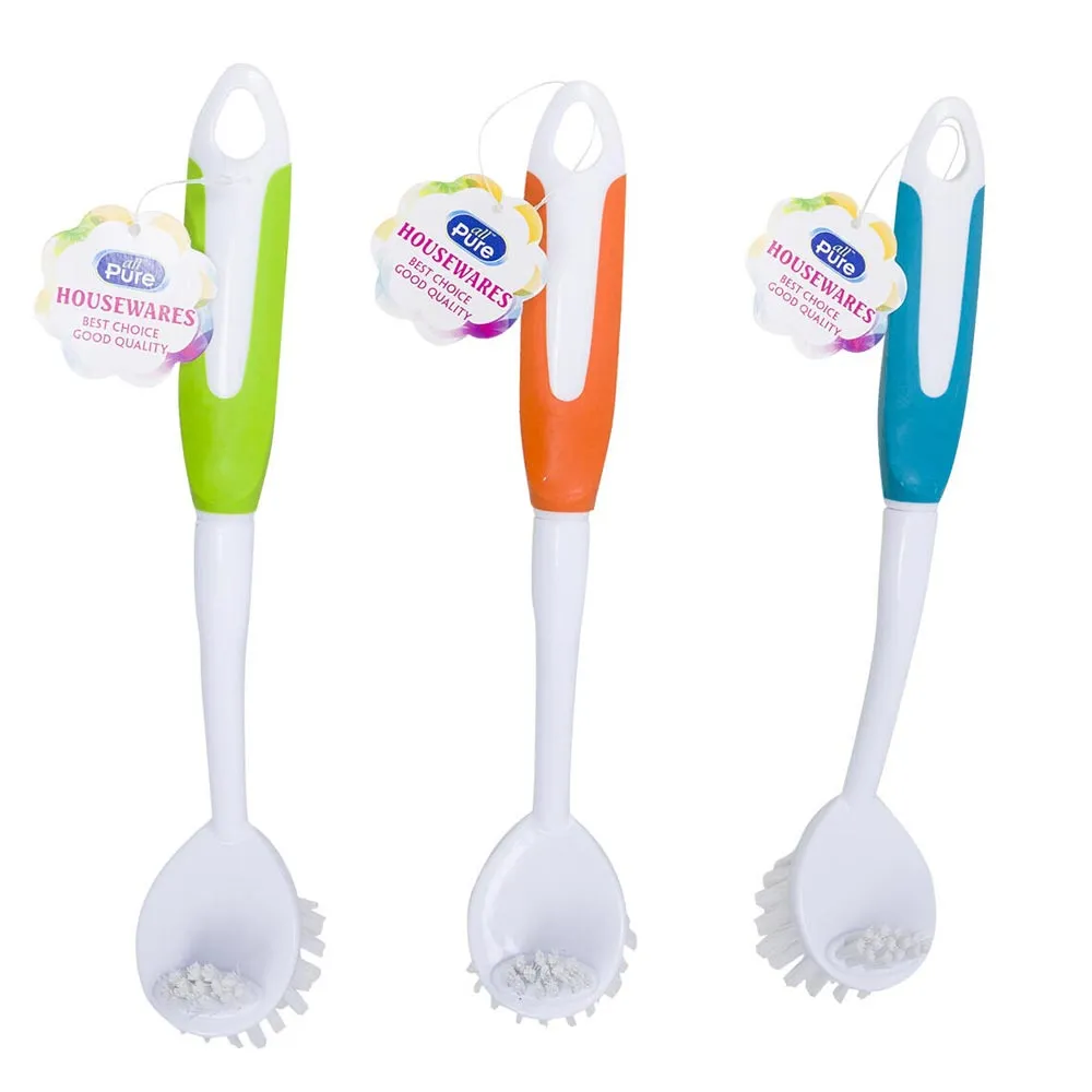 6 Pc Kitchen Scrub Brush Cleaning Brushes Sink Dish Washing Vegetable Scrubber