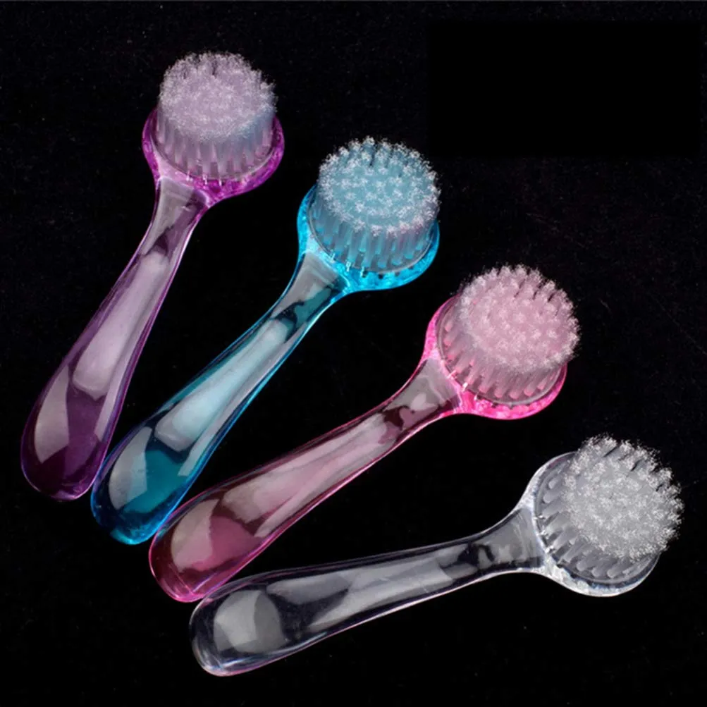 Artibetter 8PCS Face Brush for Cleansing and Exfoliating - Facial Cleaning Brush with Cap - Scrubber to Massage and Scrub Your Skin - Deep Pore Exfoliation, Wash Makeup, Massaging