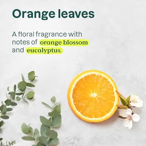 ATTITUDE Body Wash, EWG Verified Shower Gel, Dermatologically Tested, Plant and Mineral-Based, Vegan Personal Care Products, Orange Leaves, 16 Fl Oz