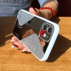 Bling Glitter Makeup Mirror Phone Case For iPhone