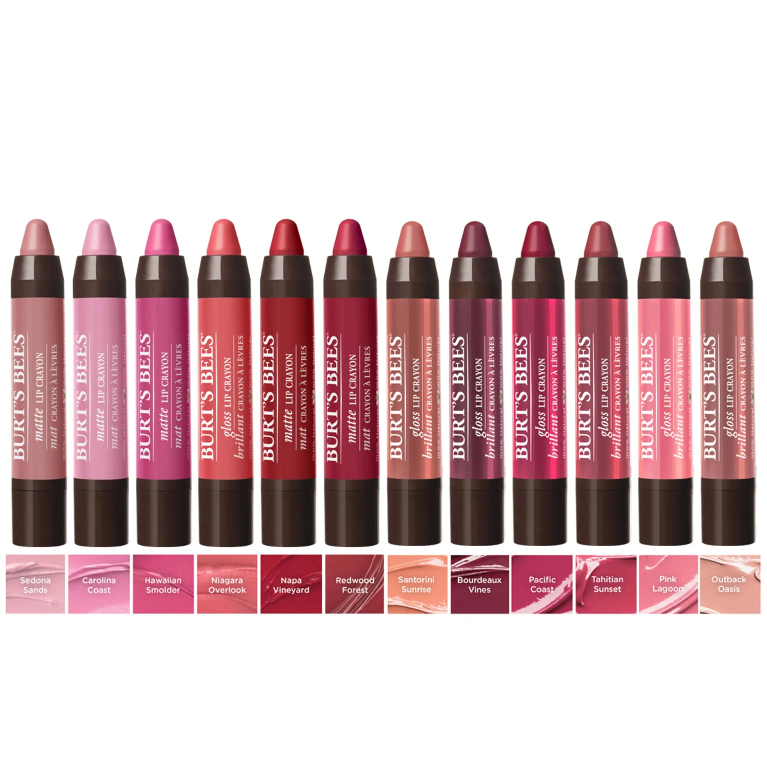 Burt’s Bees 100% Natural Origin Moisturizing Matte Lip Crayon, Hawaiian Smolder - 1 Crayon