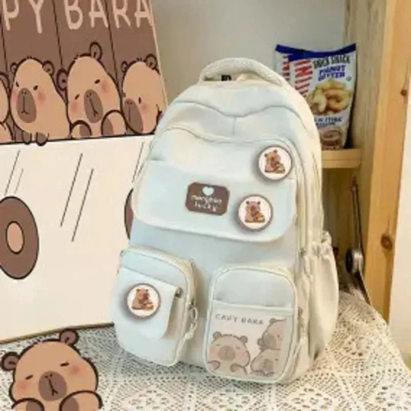 Casual Cozy Capybara Study Backpack Bag