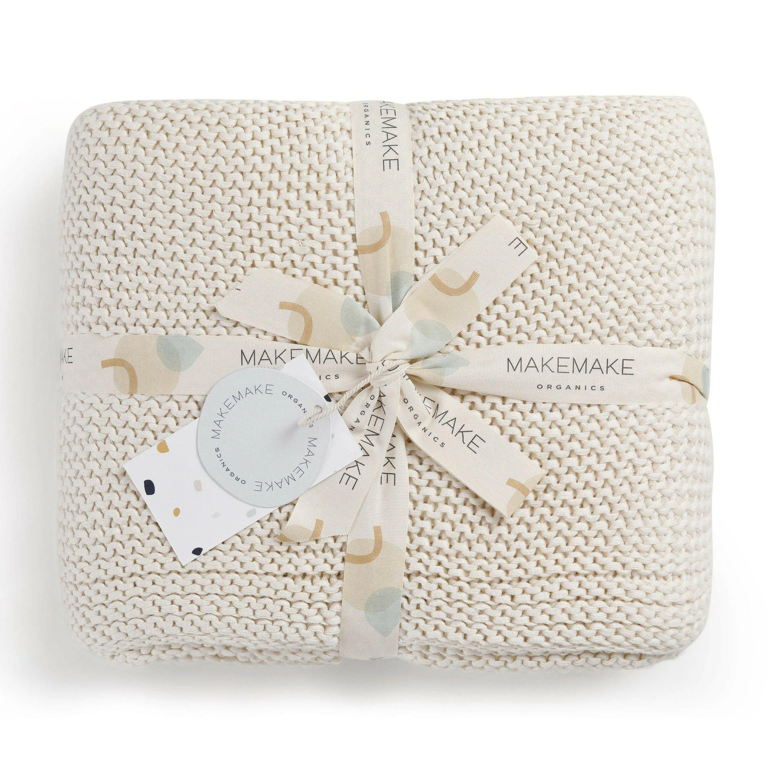 Chunky Knit Throw Blanket - Vanilla Natural