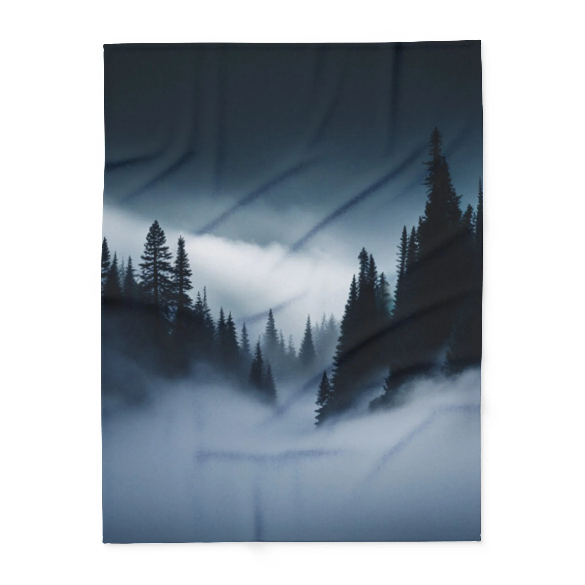 Deep Mountain Mist Arctic Fleece Blanket