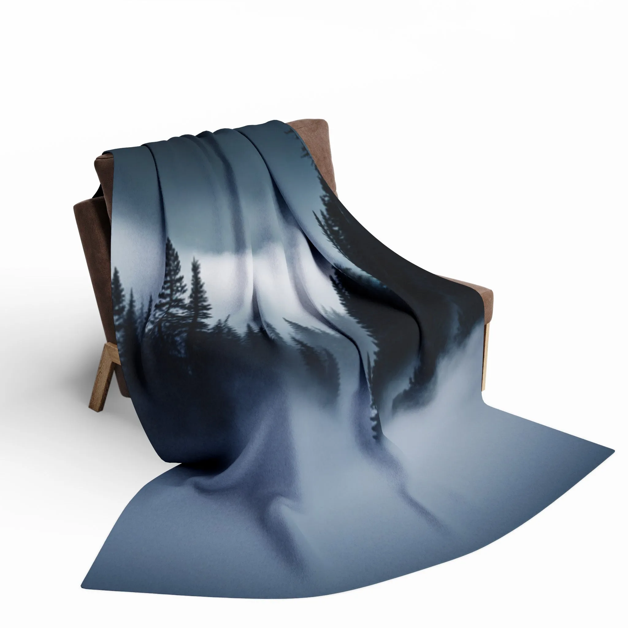 Deep Mountain Mist Arctic Fleece Blanket