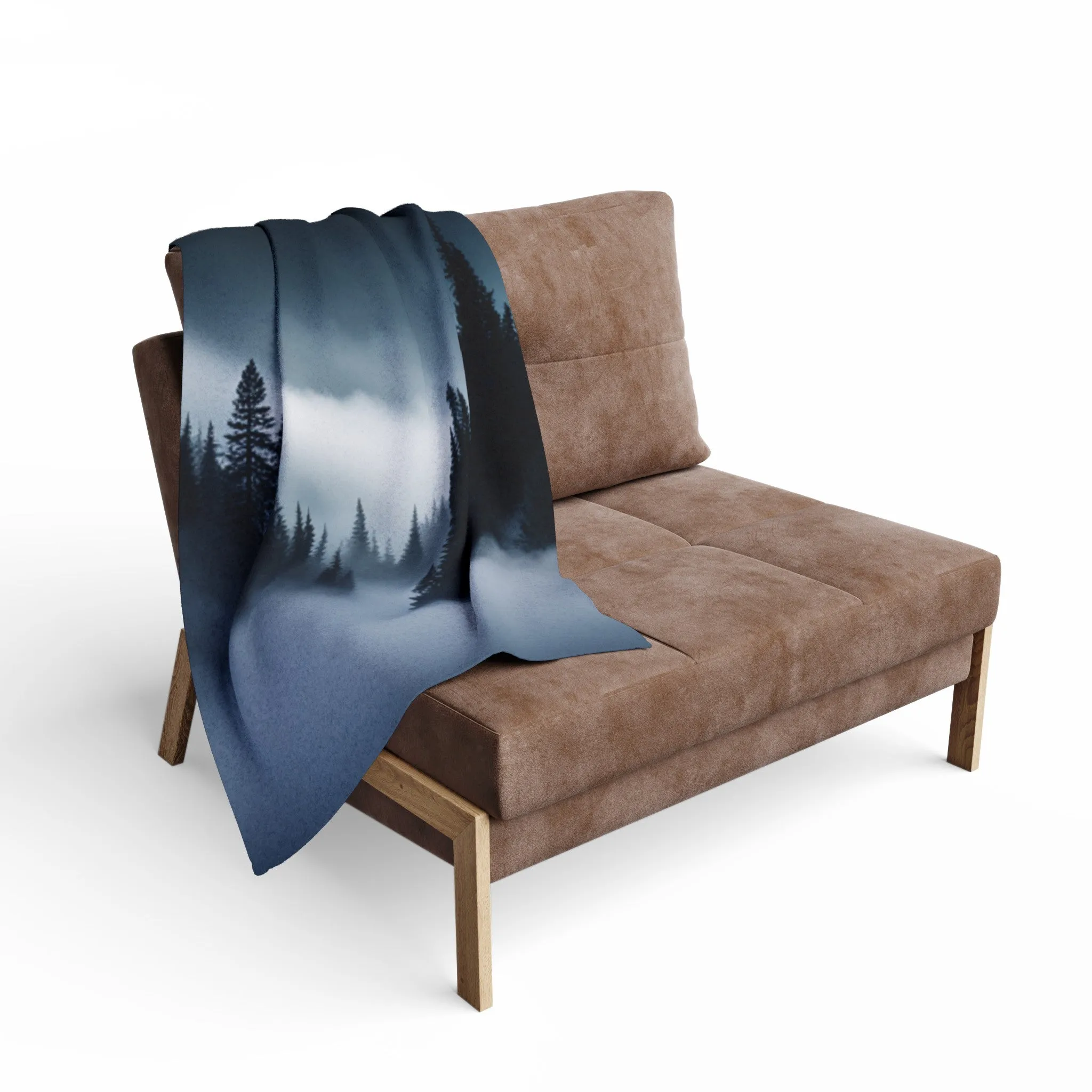 Deep Mountain Mist Arctic Fleece Blanket