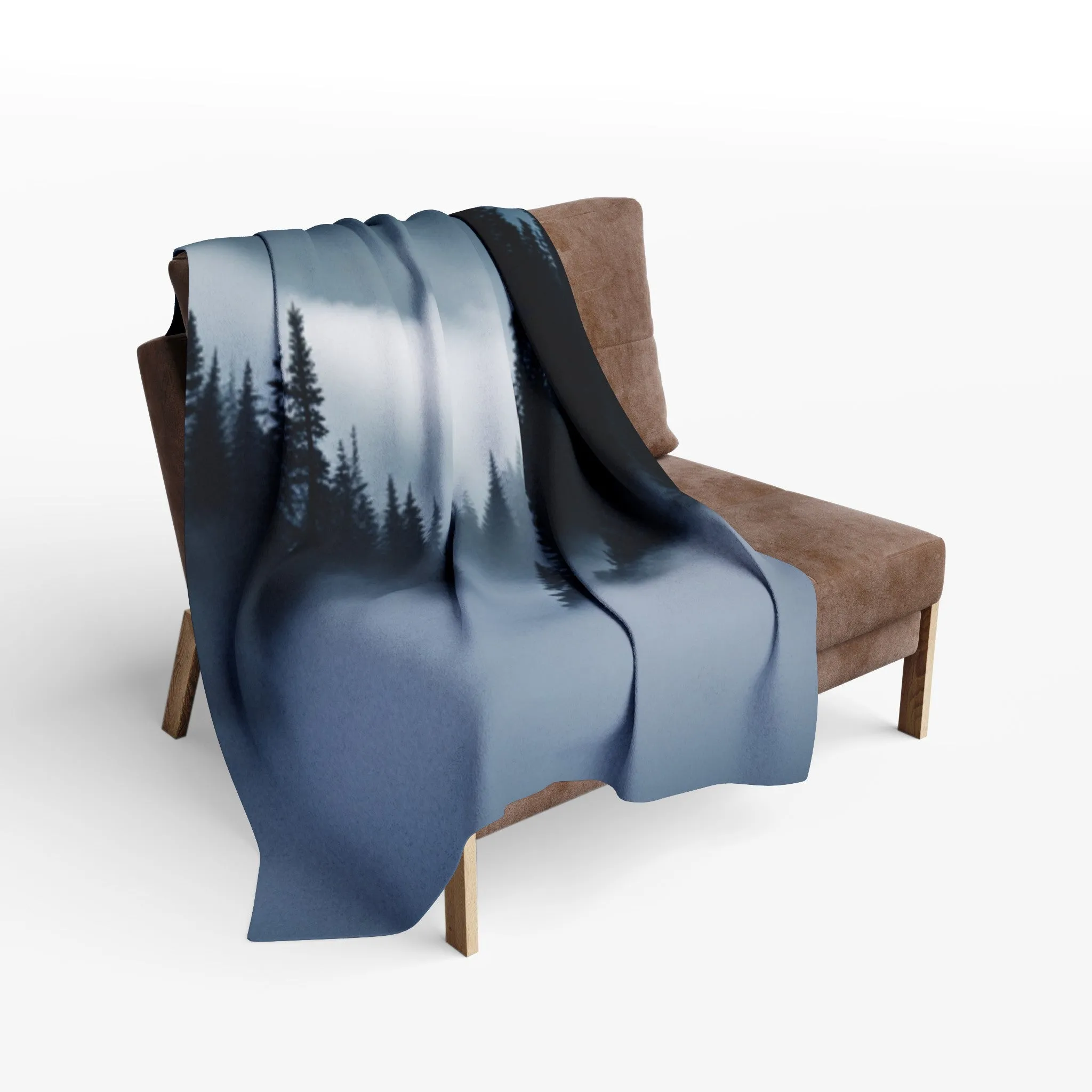 Deep Mountain Mist Arctic Fleece Blanket