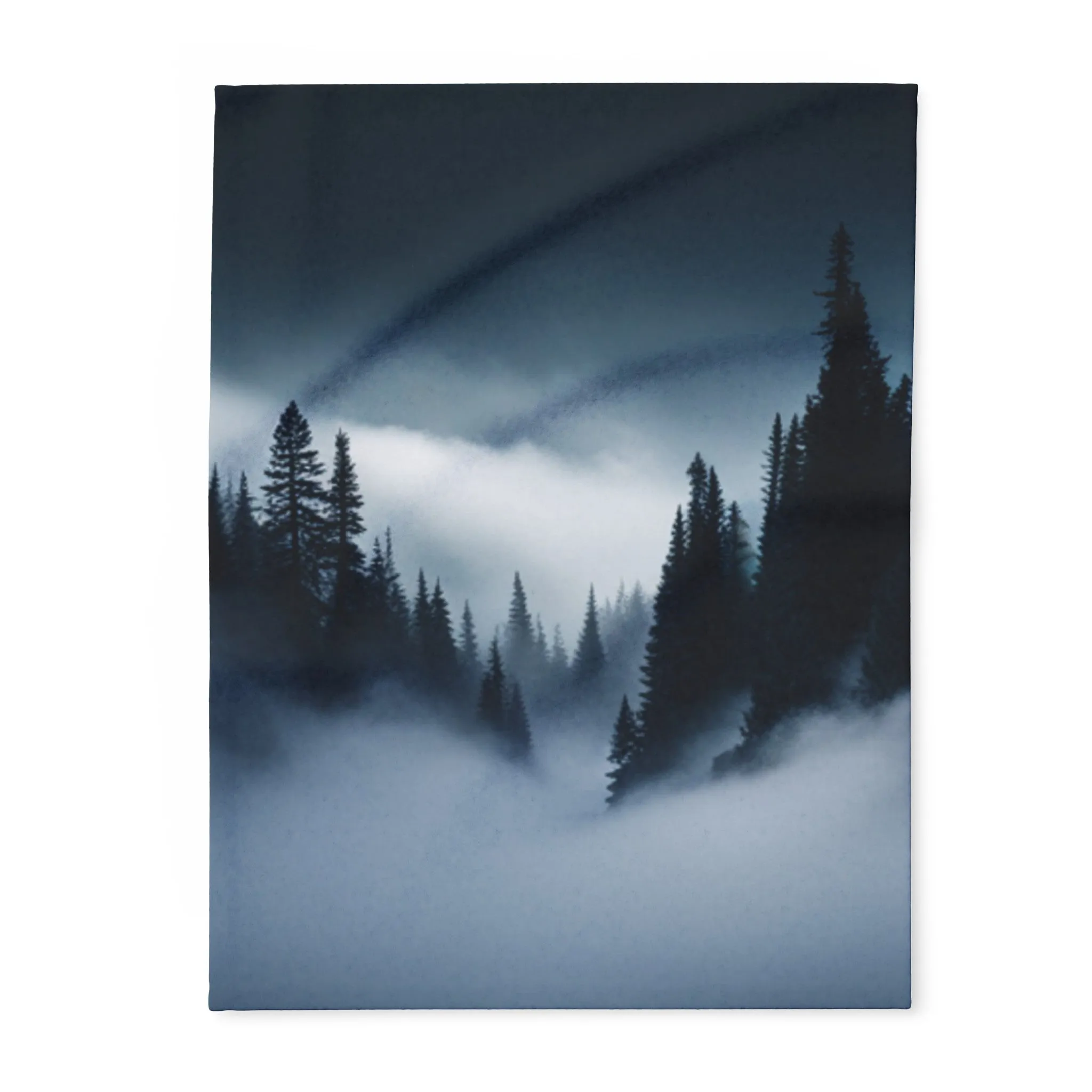 Deep Mountain Mist Arctic Fleece Blanket