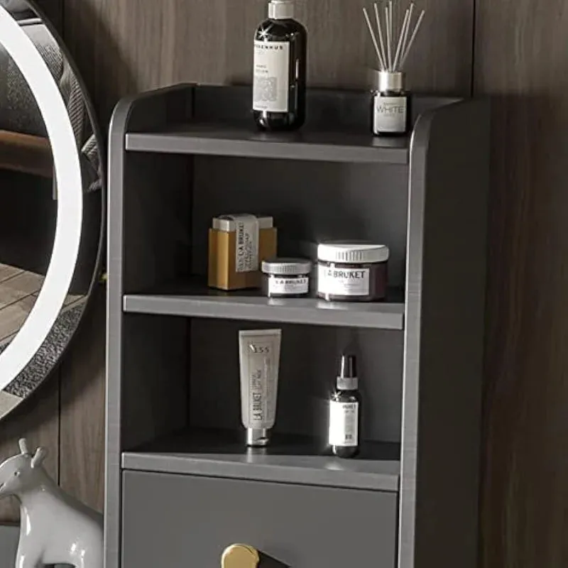 DOLILO 35" Vanity Desk with Mirror and Lights