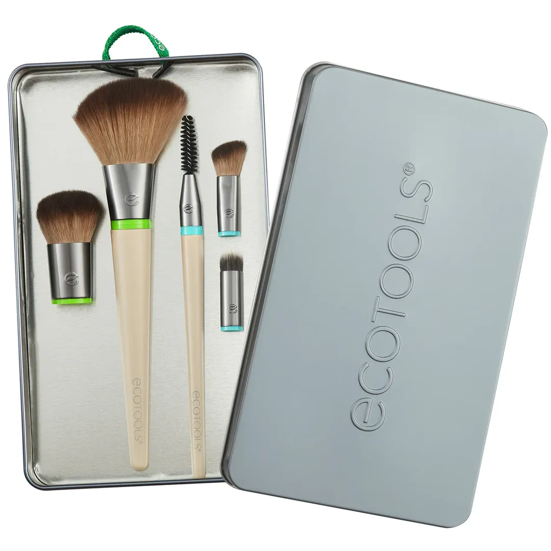 EcoTools Interchangeables Daily Essentials Total Face Makeup Brush Kit