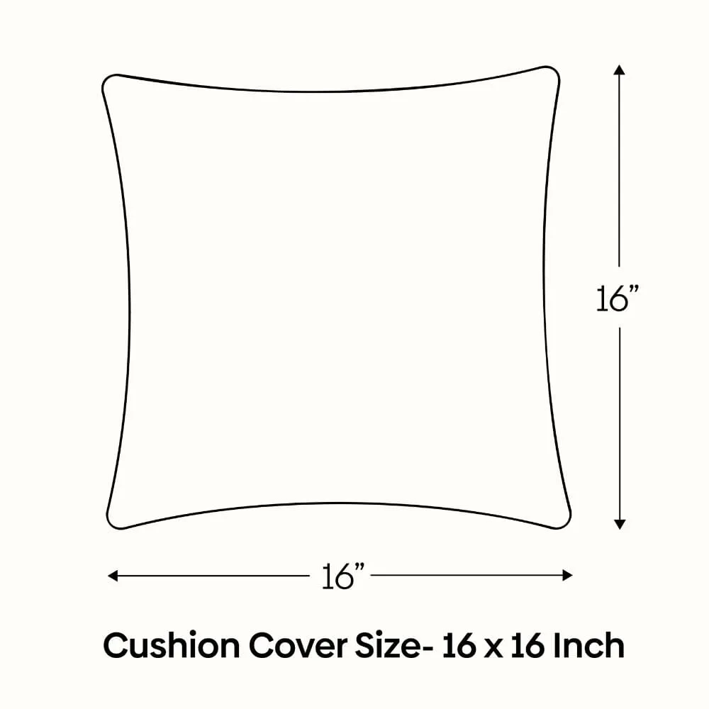 Embroidered Decorative Cushion Cover, Golden Glow