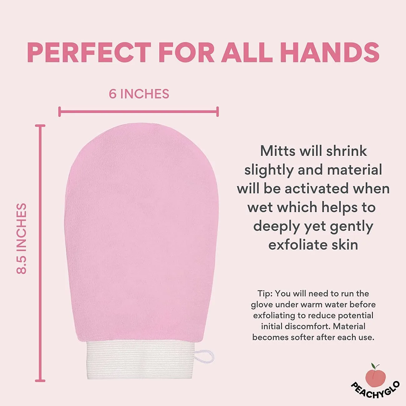 Exfoliating Glove Dead Body Scrubber, Deep Exfoliating Mitt for Body, Stimulates Blood Flow for Youthful Glow