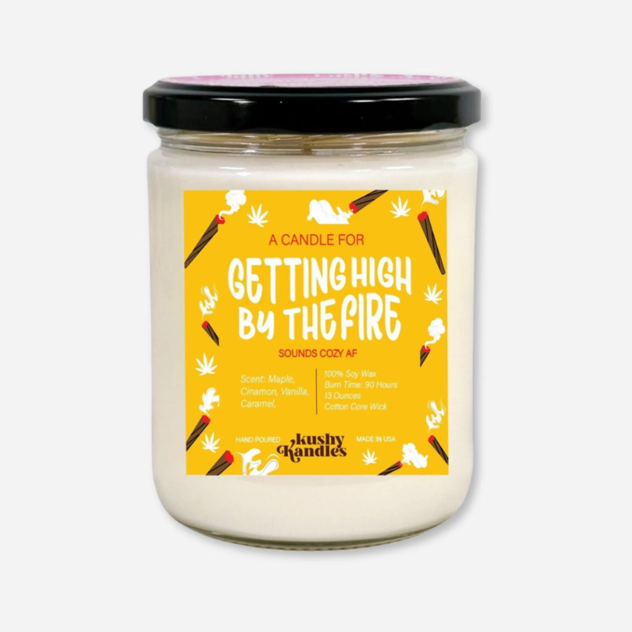 High by the Fire Vanilla & Cinnamon Soy Wax Candle