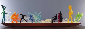 Human Glasscapes: Pas de Deux on Ice