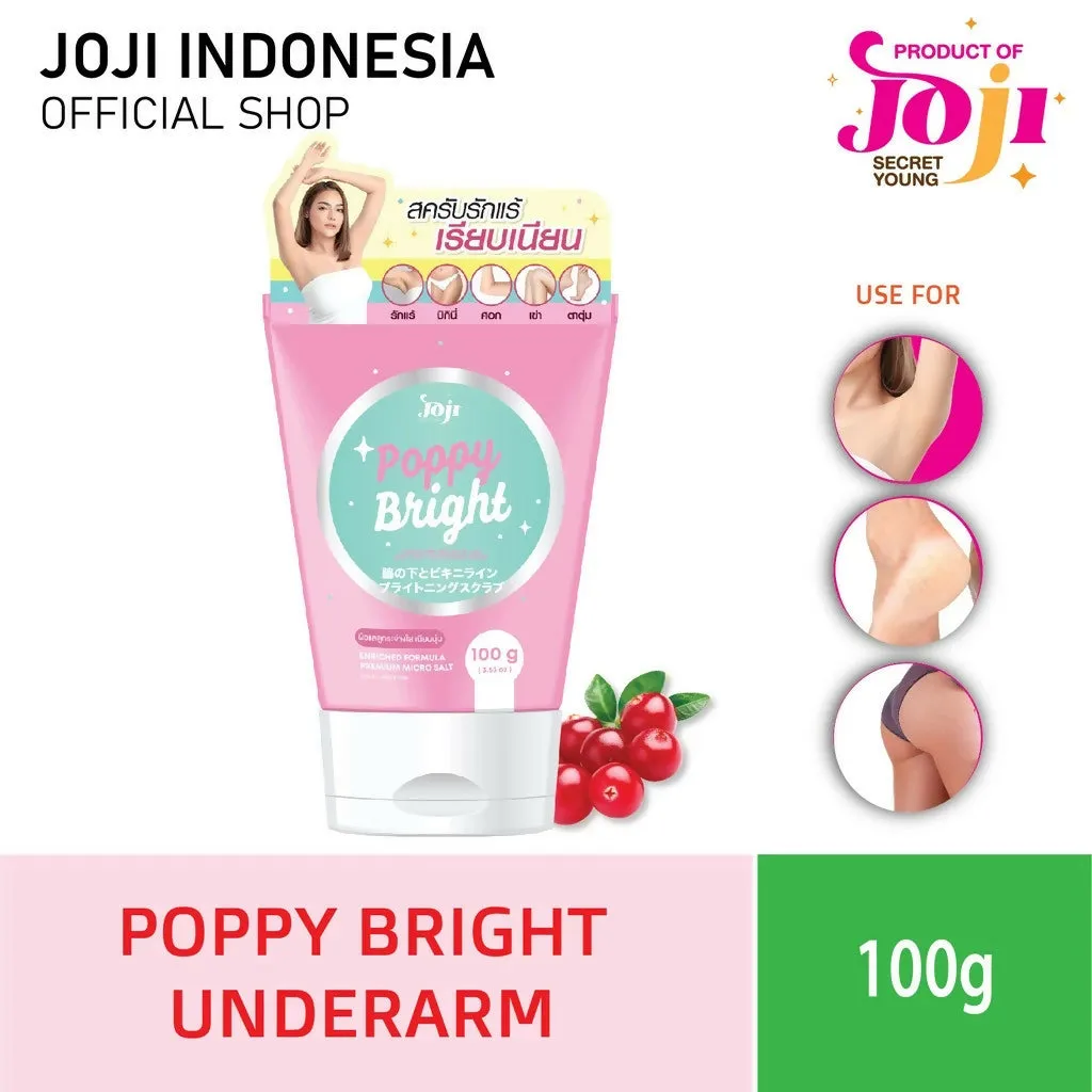 Joji Secret Young Thailand Poppy Bright/Underarm and bikini line silky Whipp Brightening Scrub 100g