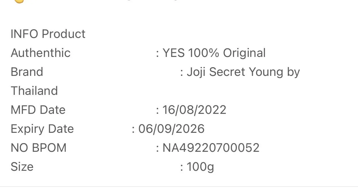 Joji Secret Young Thailand Poppy Bright/Underarm and bikini line silky Whipp Brightening Scrub 100g