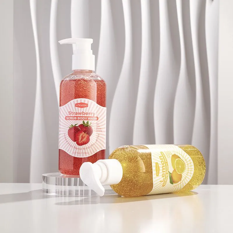 KORMESIC exfoliating whitening Kiwi body scrub & shower gel 280ml KMC58898