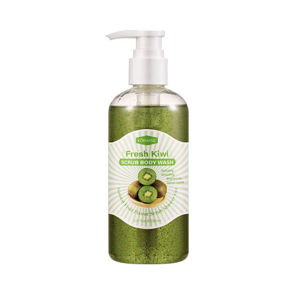 KORMESIC exfoliating whitening Kiwi body scrub & shower gel 280ml KMC58898