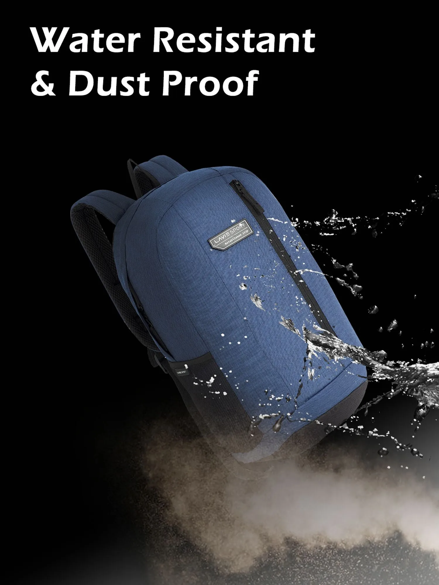Lavie Sport 22L Ledge Casual Backpack for Girls and Boys|Men & Women Navy