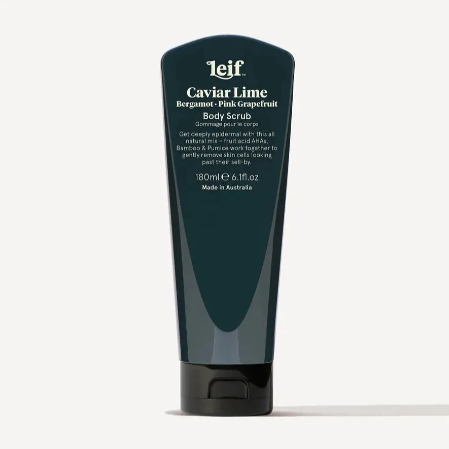 LEIF CAVIAR LIME BODY SCRUB: 180ML