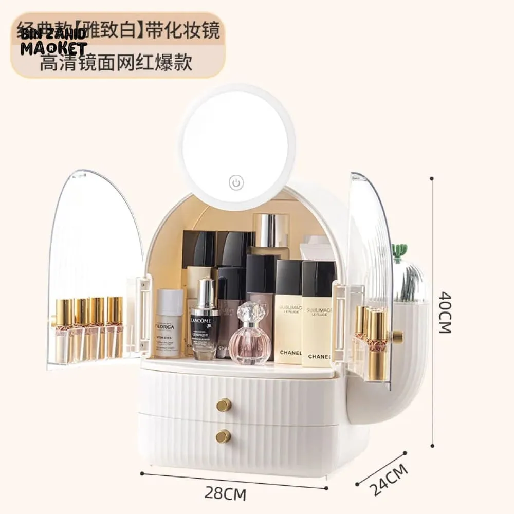 LUXOR LED MIRROR COSMETIC ORGANIZER