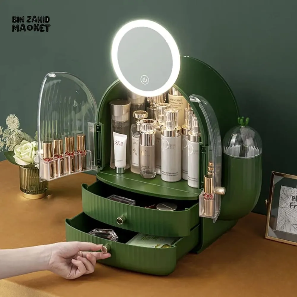 LUXOR LED MIRROR COSMETIC ORGANIZER
