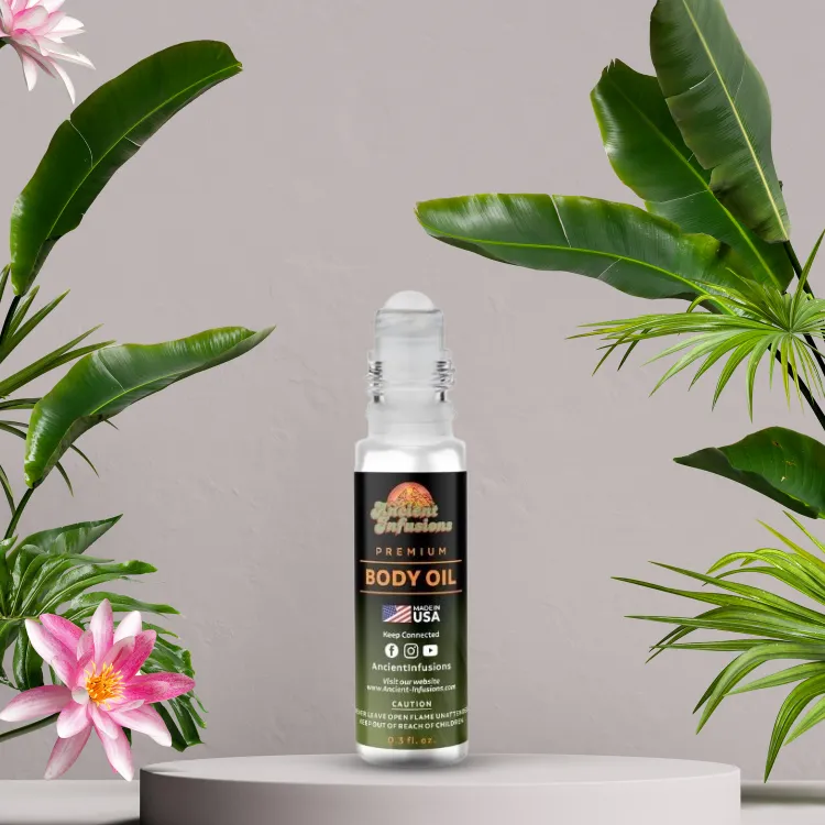 Luxury Dragon’s Blood Inspired Roll-On Perfume Body Oil by Ancient Infusions – Uncut & Alcohol-Free for Women and Men