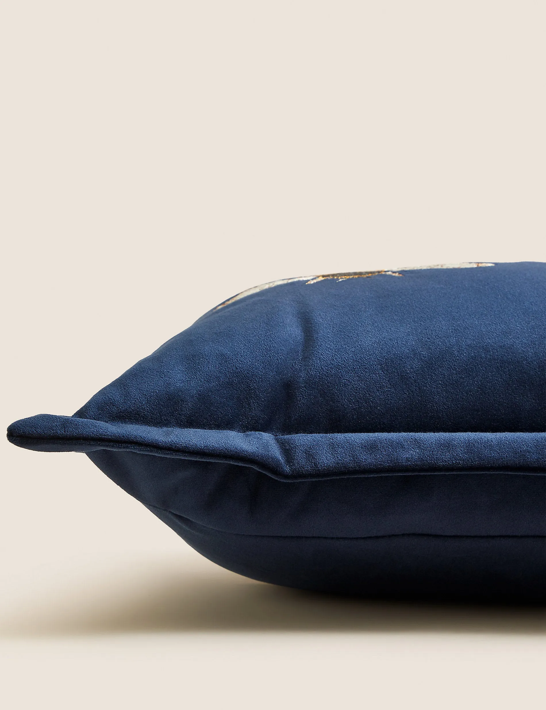 Marks & Spencer Bee Embroidered Velvet Pillow Cushion
