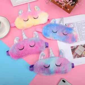 Masker Penutup Mata Tidur Bulu Motif Unicorn Lucu Sleeping Mask MCBW2307 Masker Penutup Mata Tidur Bulu Motif Unicorn Lucu Sleeping Mask MCBW2307