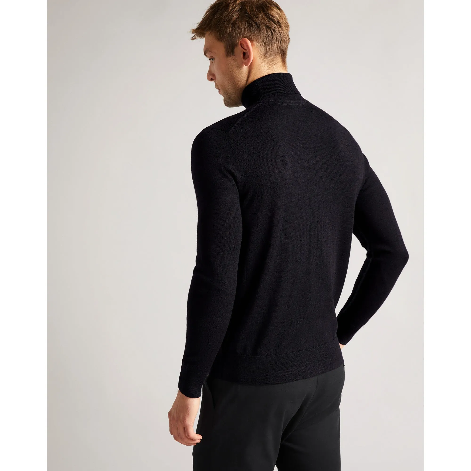 Men Mmk-Beckton-Ls Core Roll Neck - Navy
