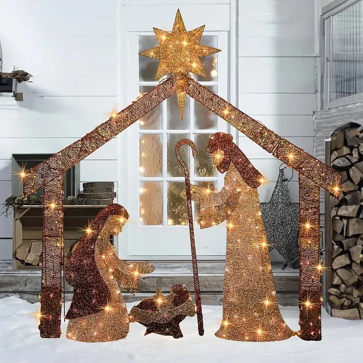 Nativity Scene Lighted Display