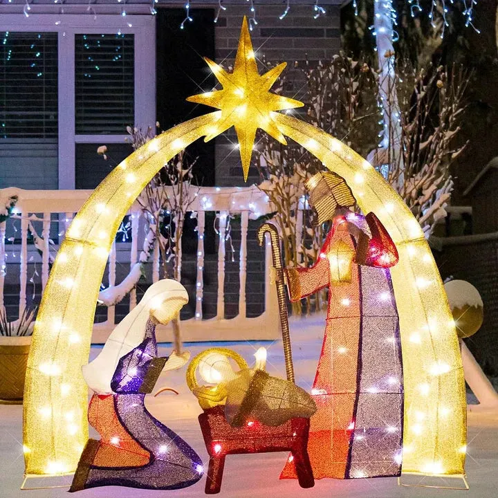 Nativity Scene Lighted Display