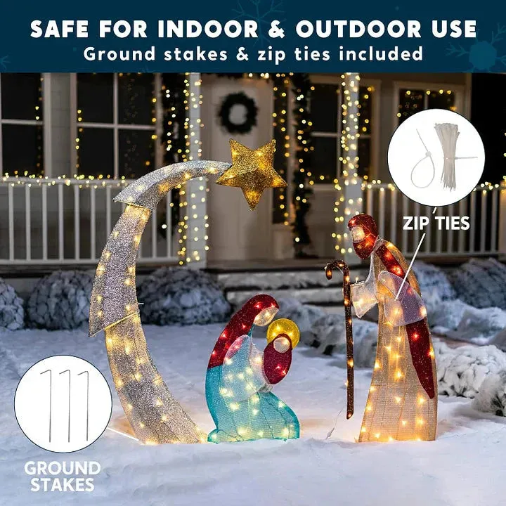 Nativity Scene Lighted Display