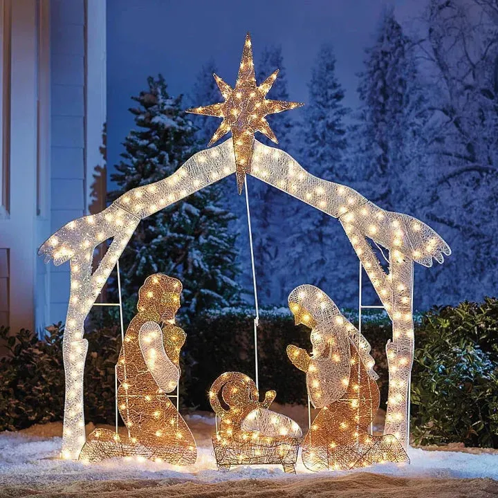 Nativity Scene Lighted Display