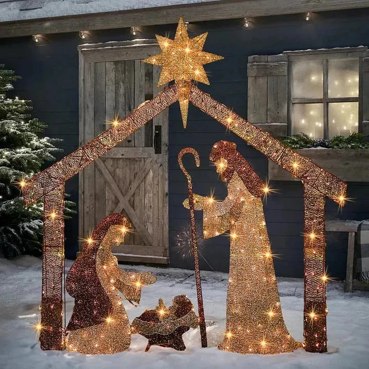 Nativity Scene Lighted Display