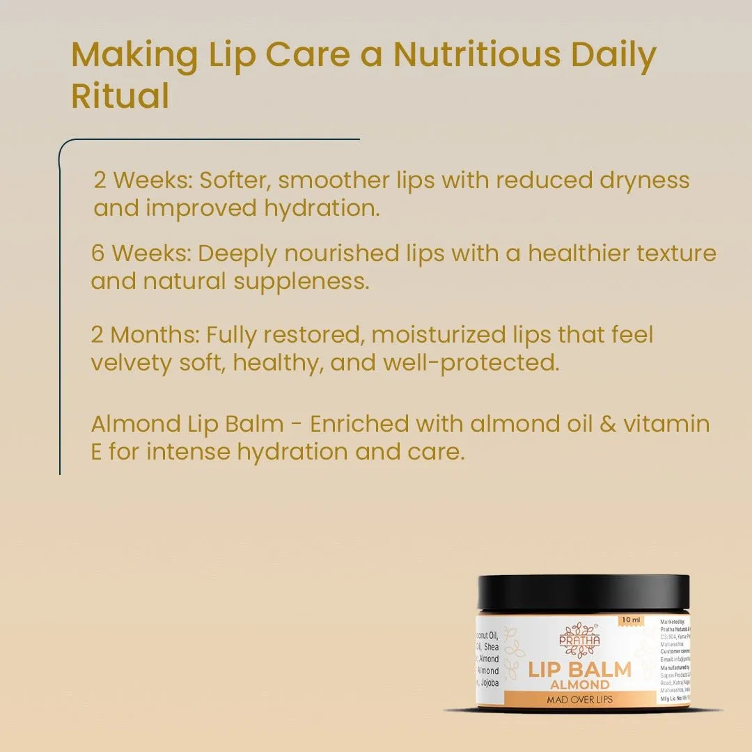 Natural Almond Lip Balm | Moisturizing & Repair
