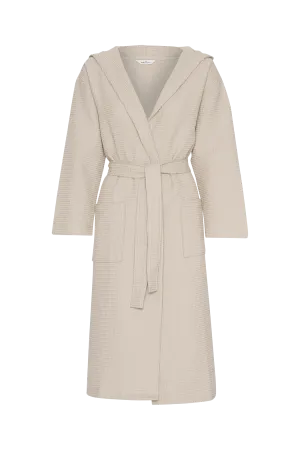 Nora Long Robe GOTS - Feather Gray