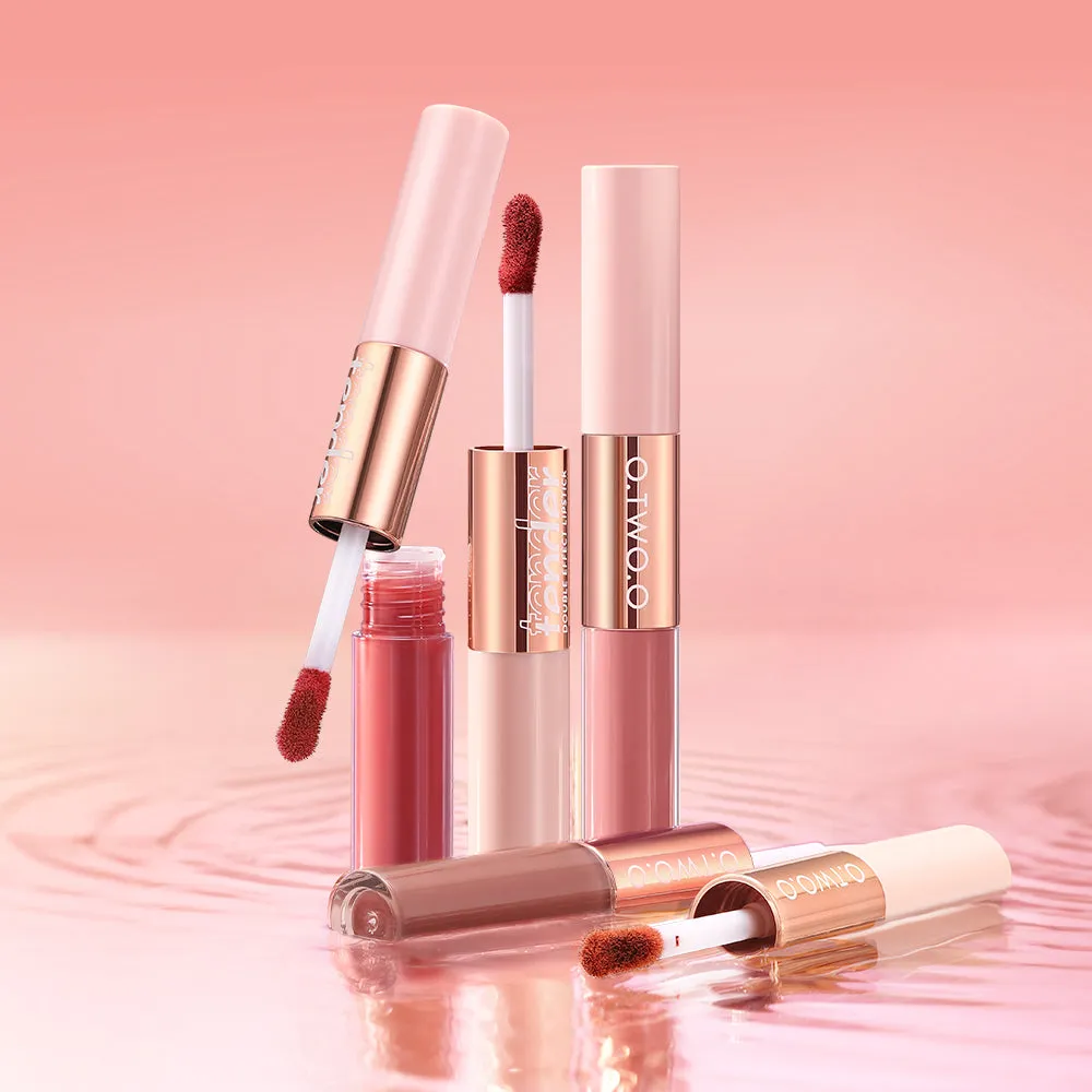 O.TWO.O 2 IN 1 Matte Long Wear Lip Gloss Clear Moisturizing Lip Oil Wholesale Supplier