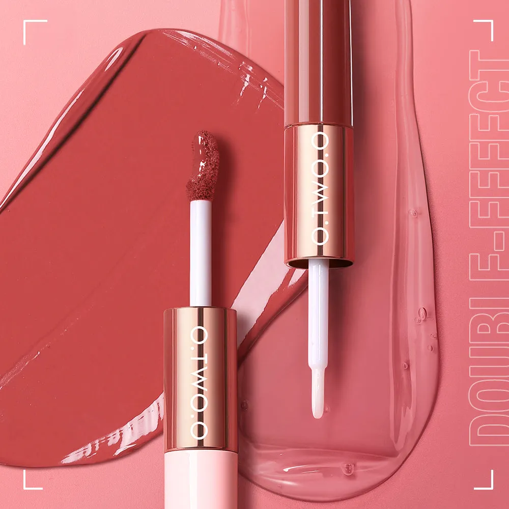 O.TWO.O 2 IN 1 Matte Long Wear Lip Gloss Clear Moisturizing Lip Oil Wholesale Supplier