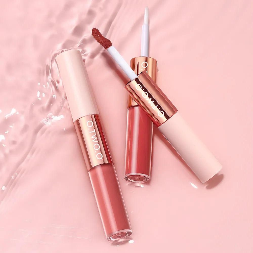 O.TWO.O 2 IN 1 Matte Long Wear Lip Gloss Clear Moisturizing Lip Oil Wholesale Supplier