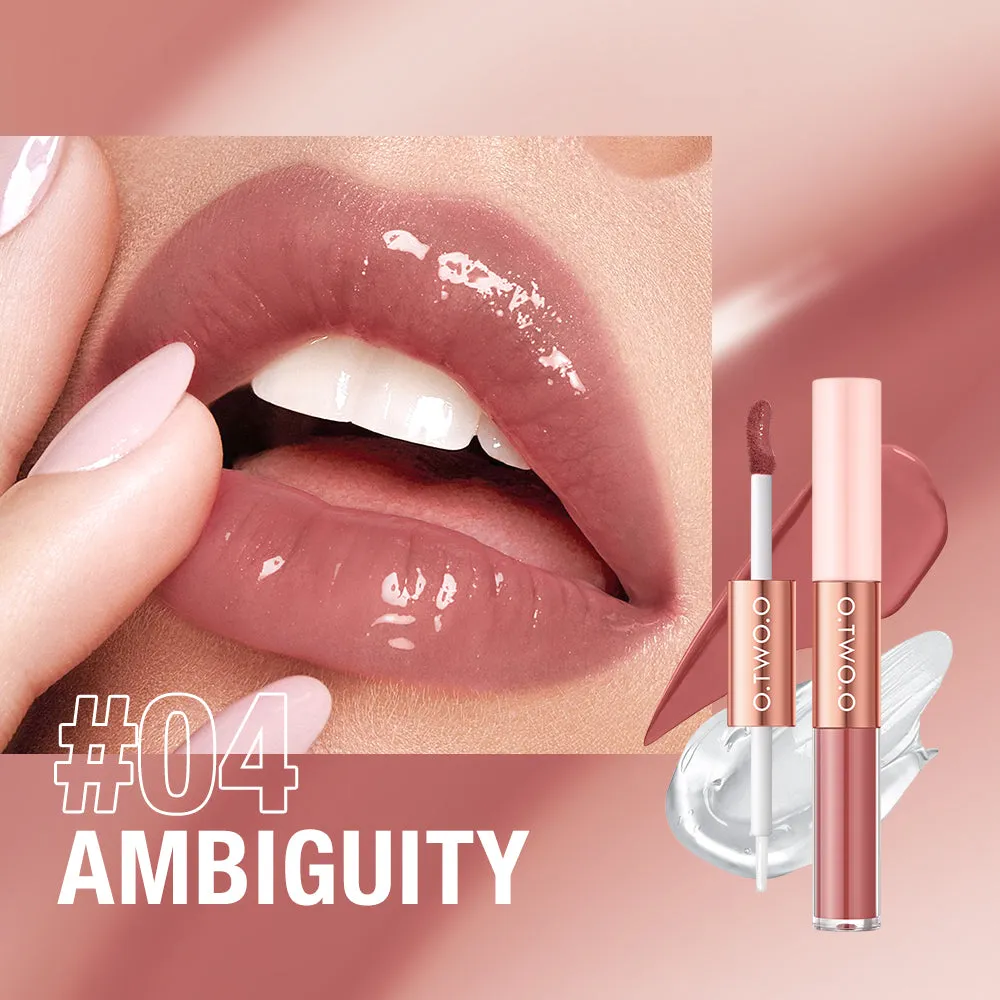 O.TWO.O 2 IN 1 Matte Long Wear Lip Gloss Clear Moisturizing Lip Oil Wholesale Supplier