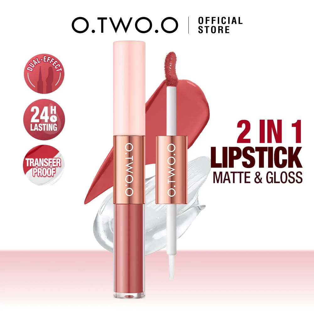 O.TWO.O 2 IN 1 Matte Long Wear Lip Gloss Clear Moisturizing Lip Oil Wholesale Supplier