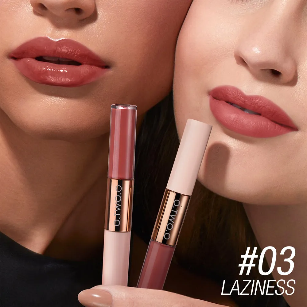 O.TWO.O 2 IN 1 Matte Long Wear Lip Gloss Clear Moisturizing Lip Oil Wholesale Supplier