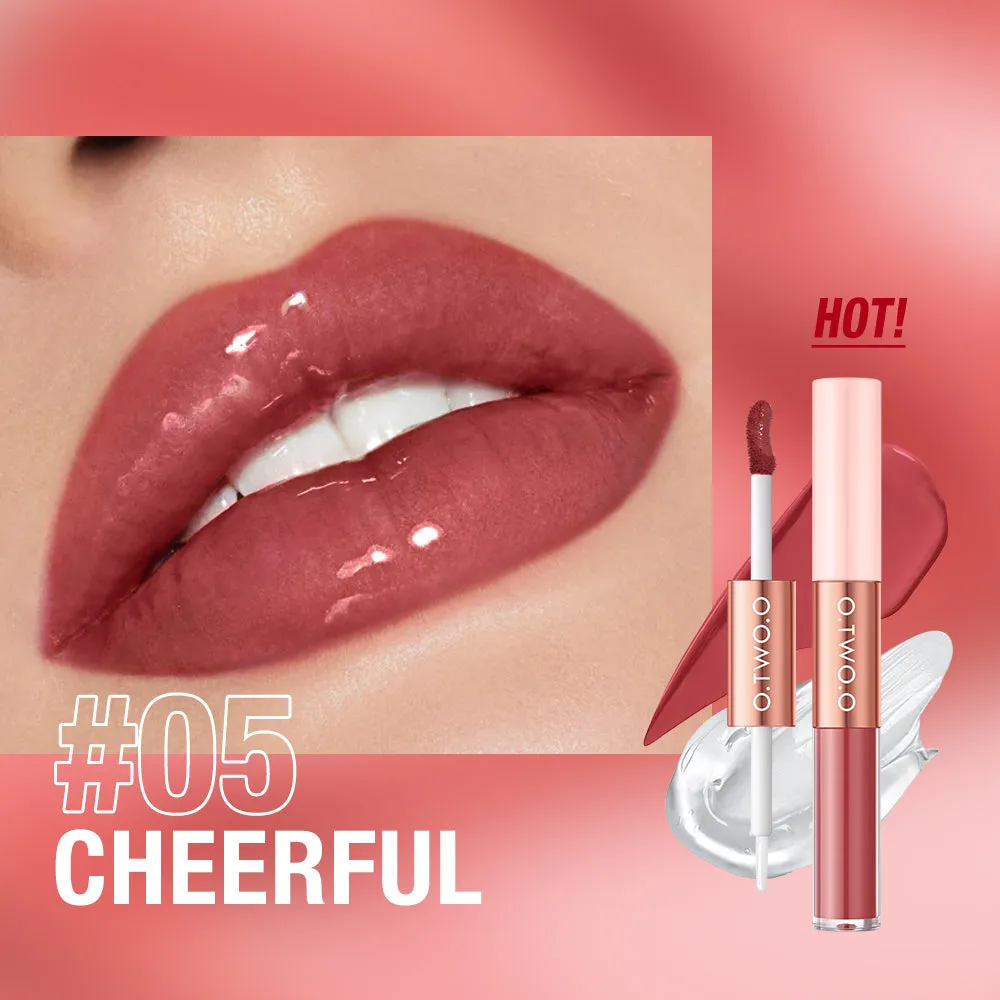 O.TWO.O 2 IN 1 Matte Long Wear Lip Gloss Clear Moisturizing Lip Oil Wholesale Supplier