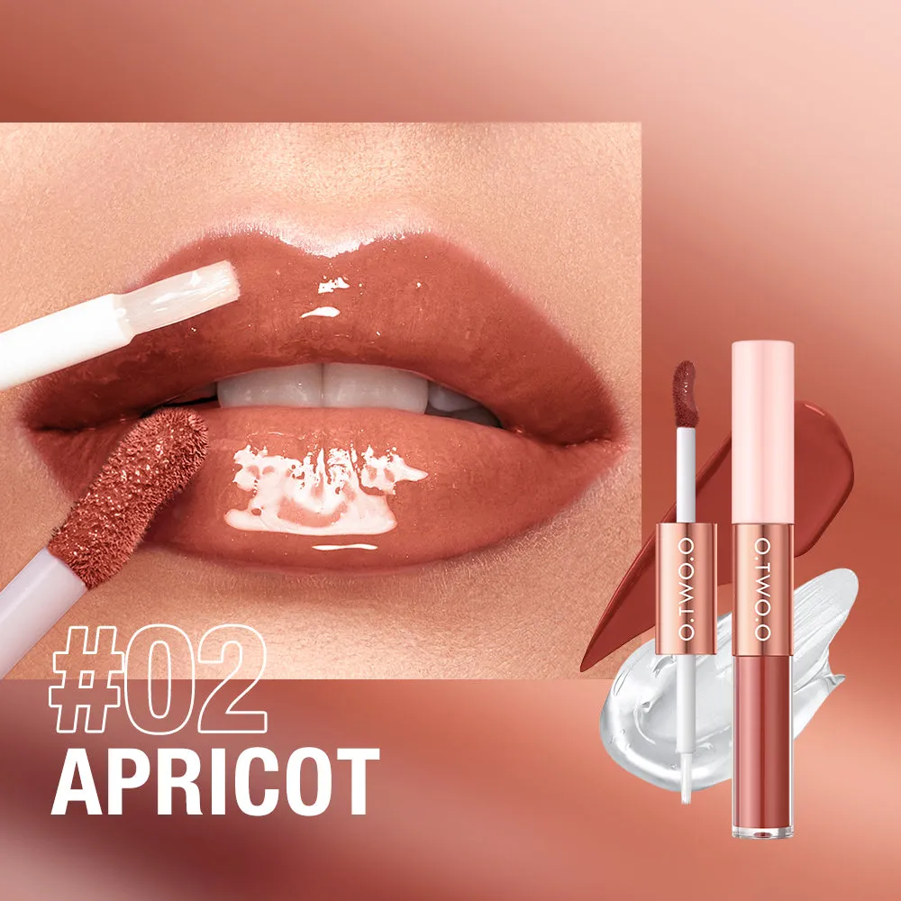 O.TWO.O 2 IN 1 Matte Long Wear Lip Gloss Clear Moisturizing Lip Oil Wholesale Supplier