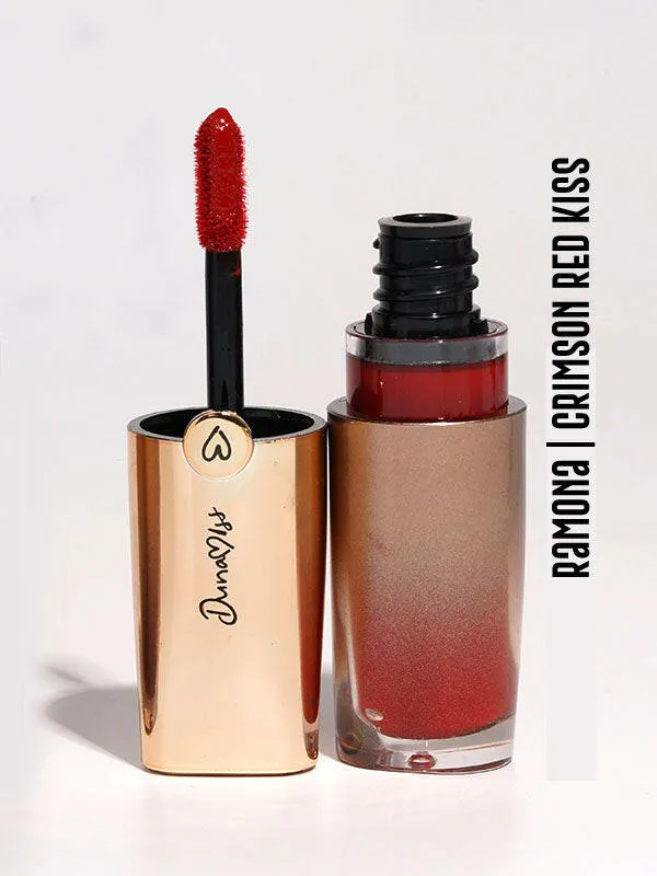 Ramona Hydrating Lip Oil Gloss Crimson Red Kiss