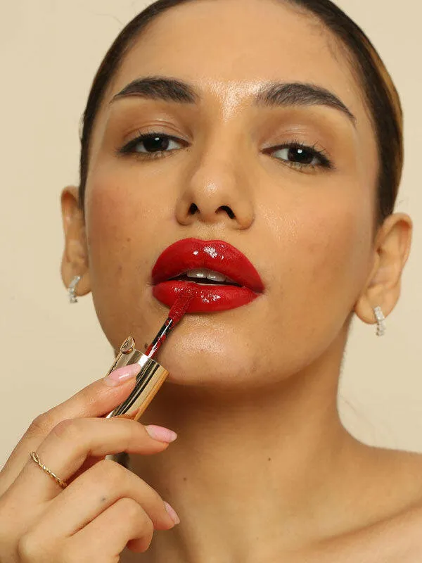 Ramona Hydrating Lip Oil Gloss Crimson Red Kiss